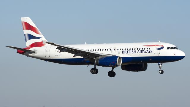 G-GATK:Airbus A320-200:British Airways